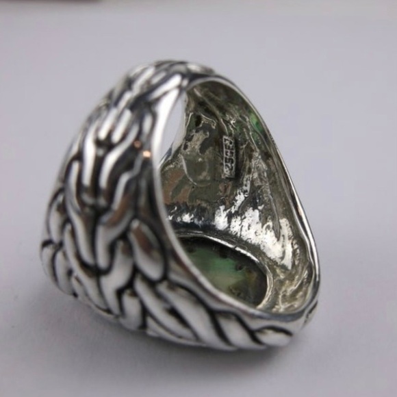 Big Boxed Designer Sterling Silver Abalone Ring size 9 - Picture 3 of 4